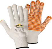 * Feinstrickhandschuh Orange Dot EN 388 Kategorie 2